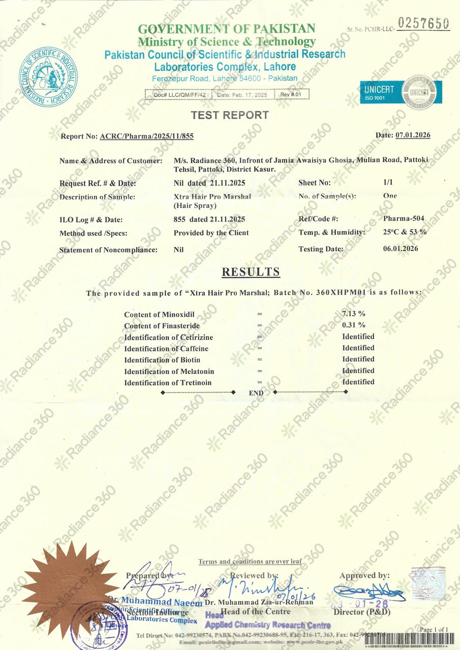 PCSIR Certification Document