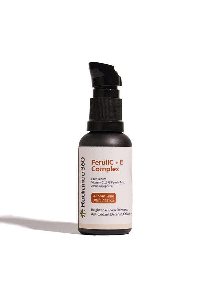 Radiance 360 Ferulic C + E Complex bottle on a white background